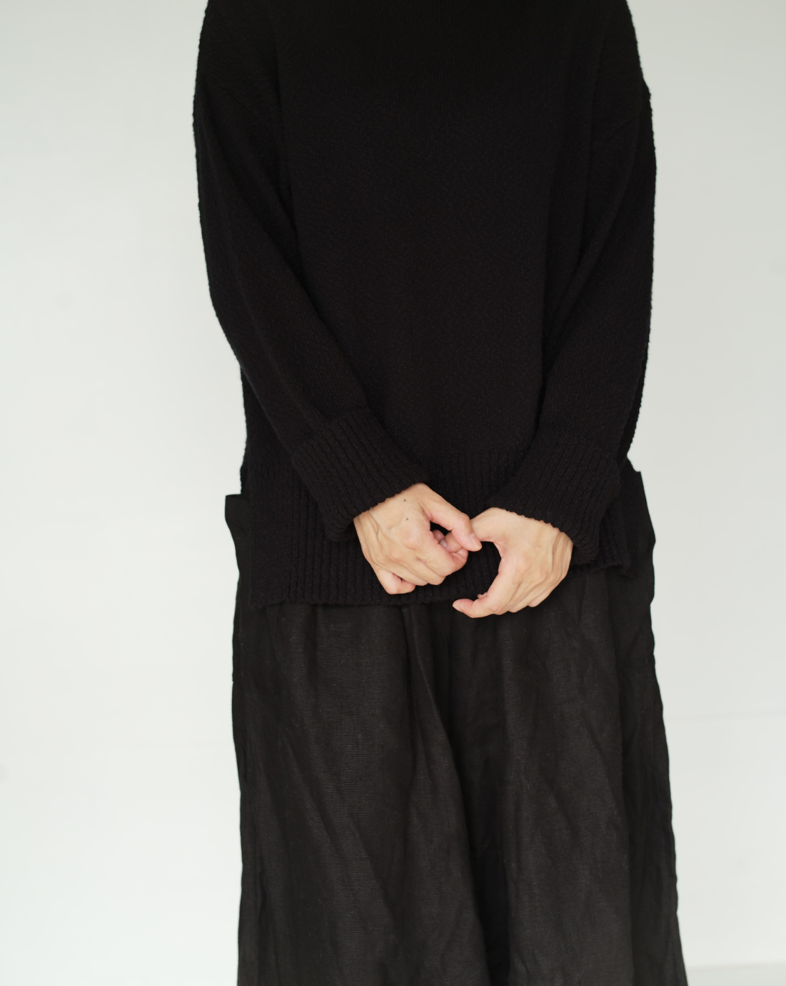 monochrome sweater black