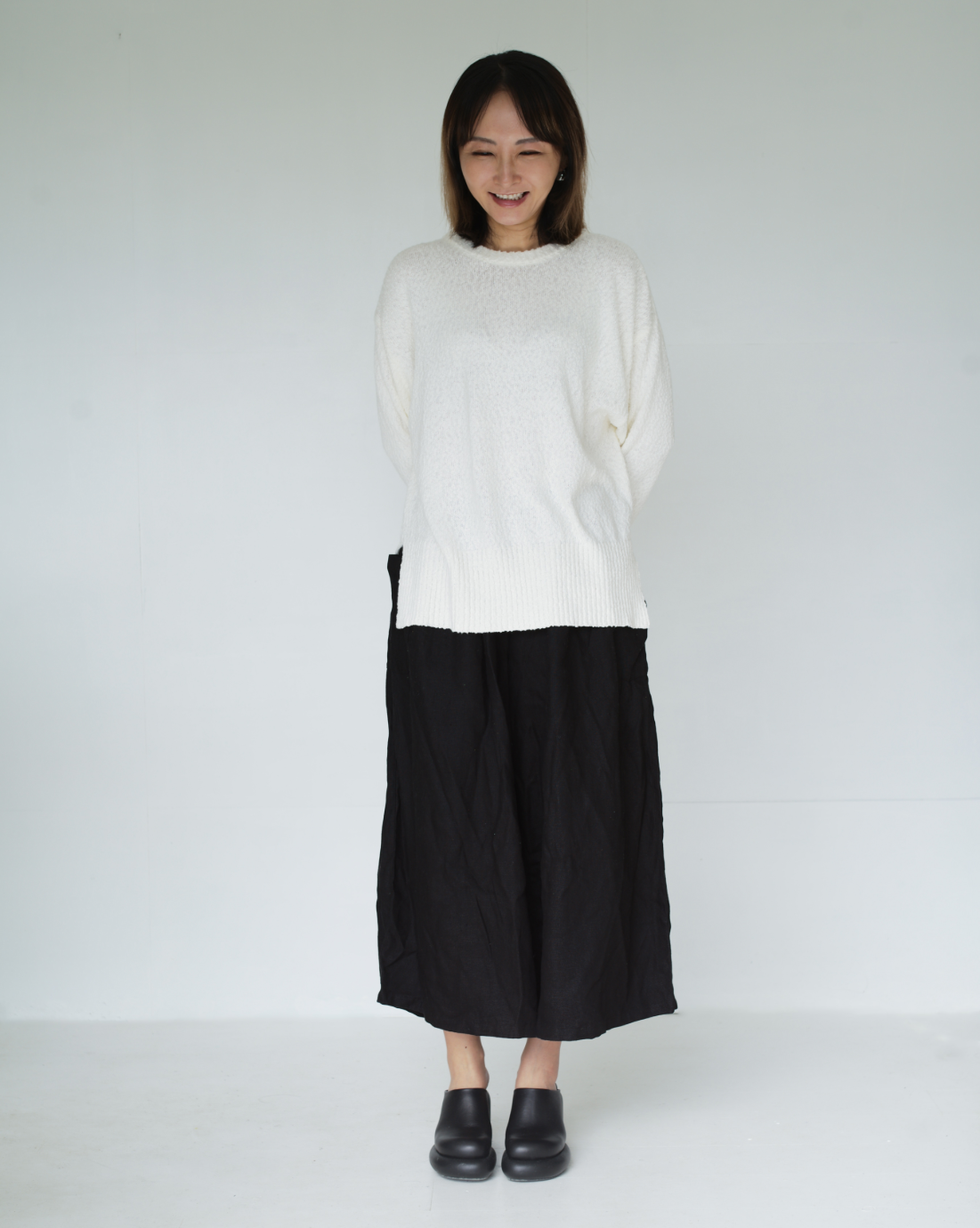 monochrome sweater white