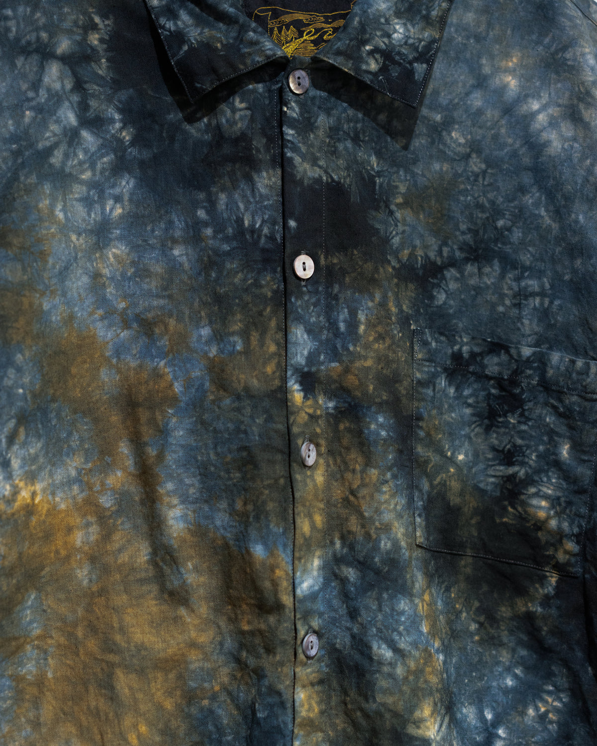 hand dyed short sleeve shirt