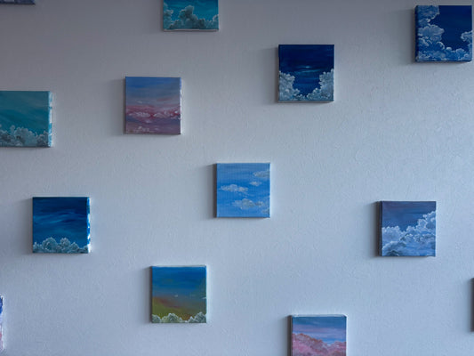 岩野久美子 絵の個展「あしたの いろ」はじまりました