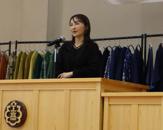 桐生工業高校にて、ezuの岩野久美子が講演を行いました