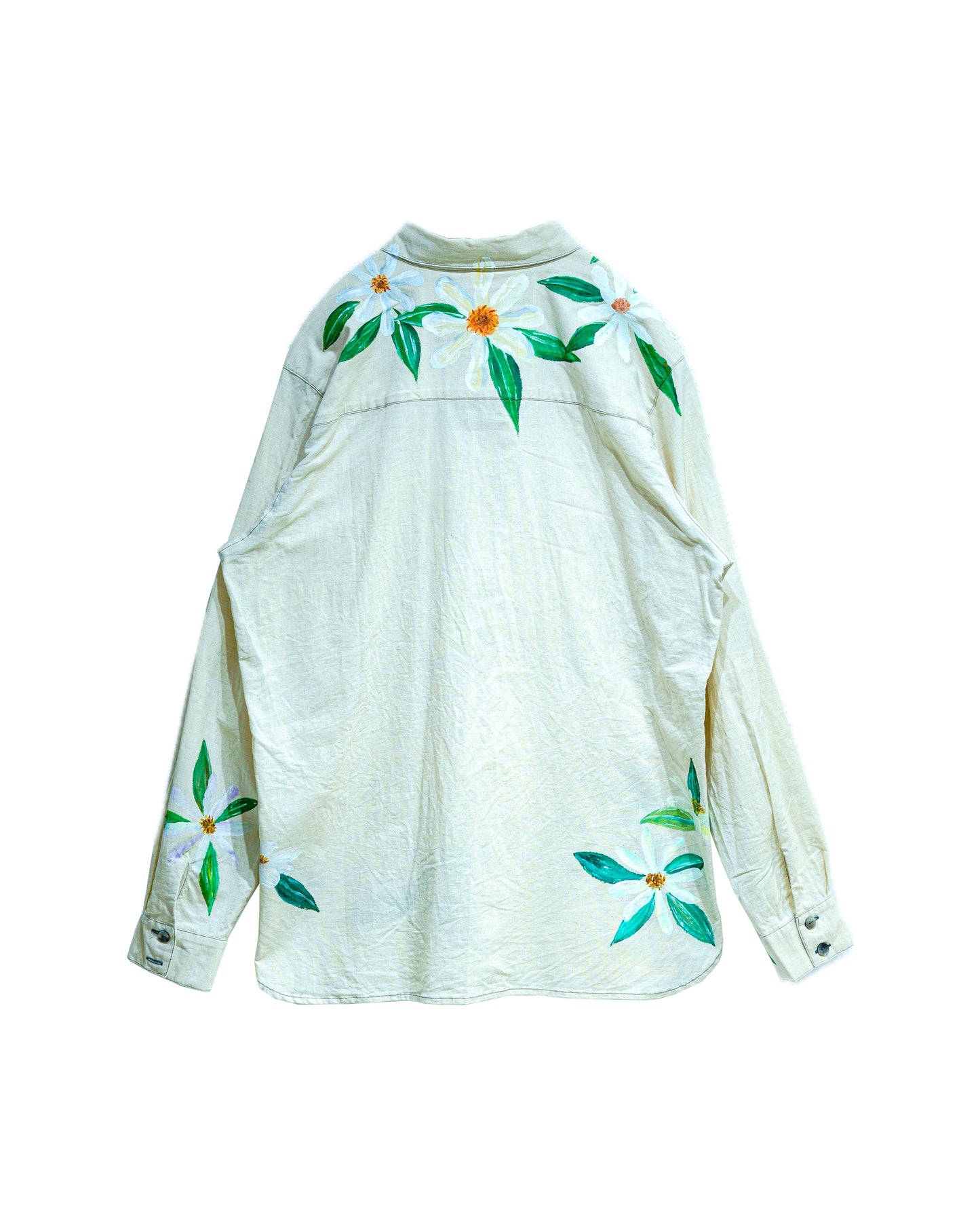 hand painted collection double pocket shirt