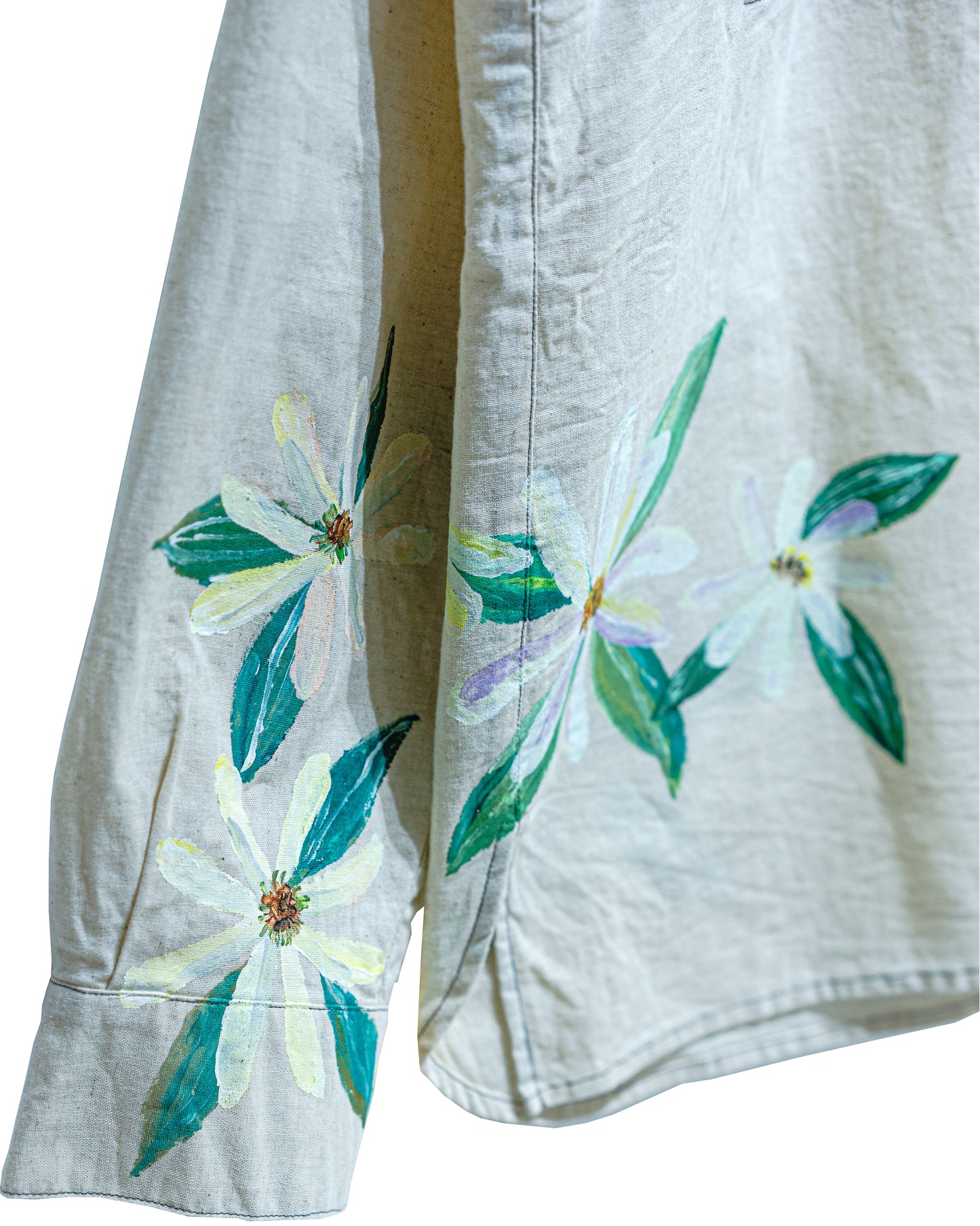 hand painted collection double pocket shirt