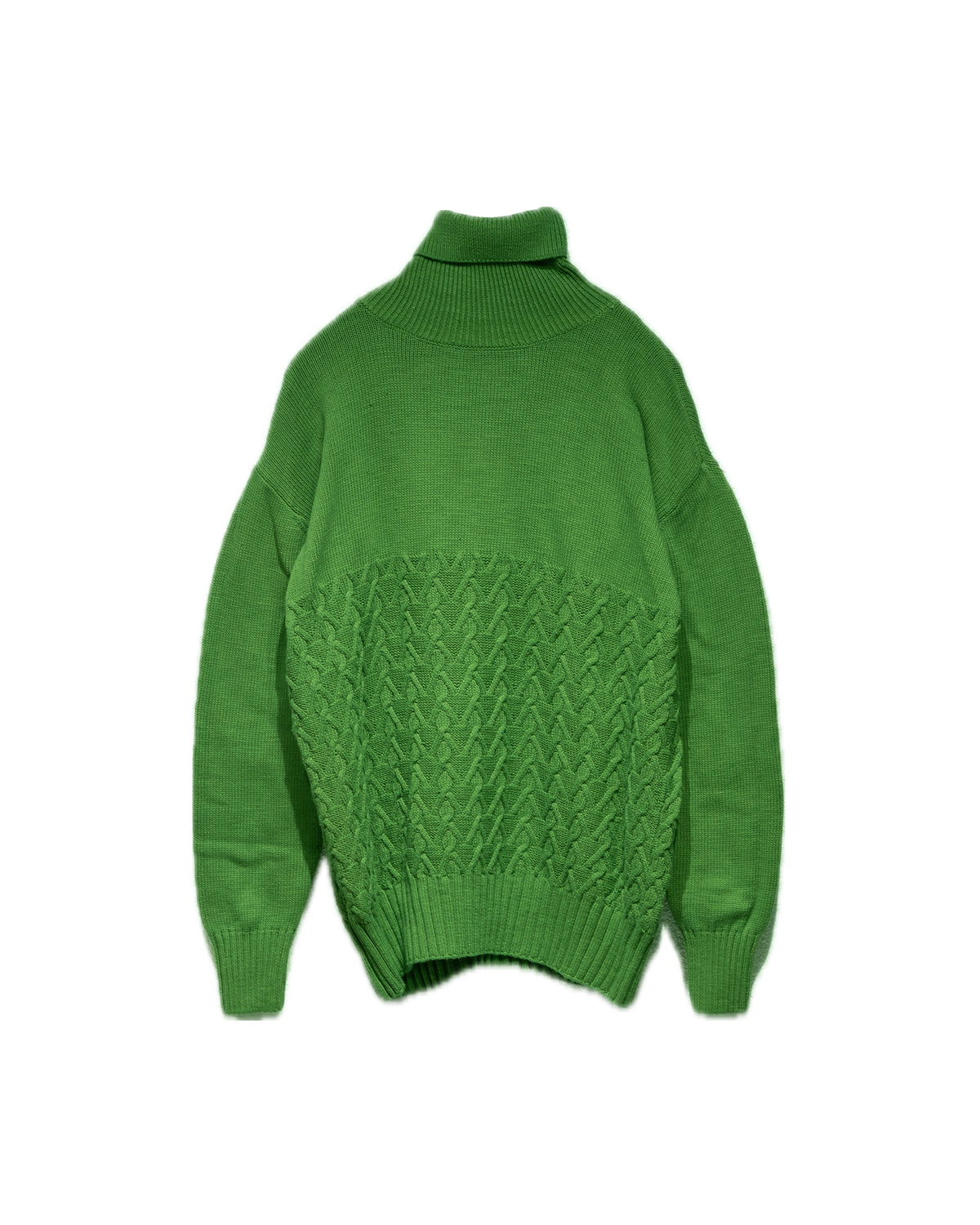 turtleneck sweater green