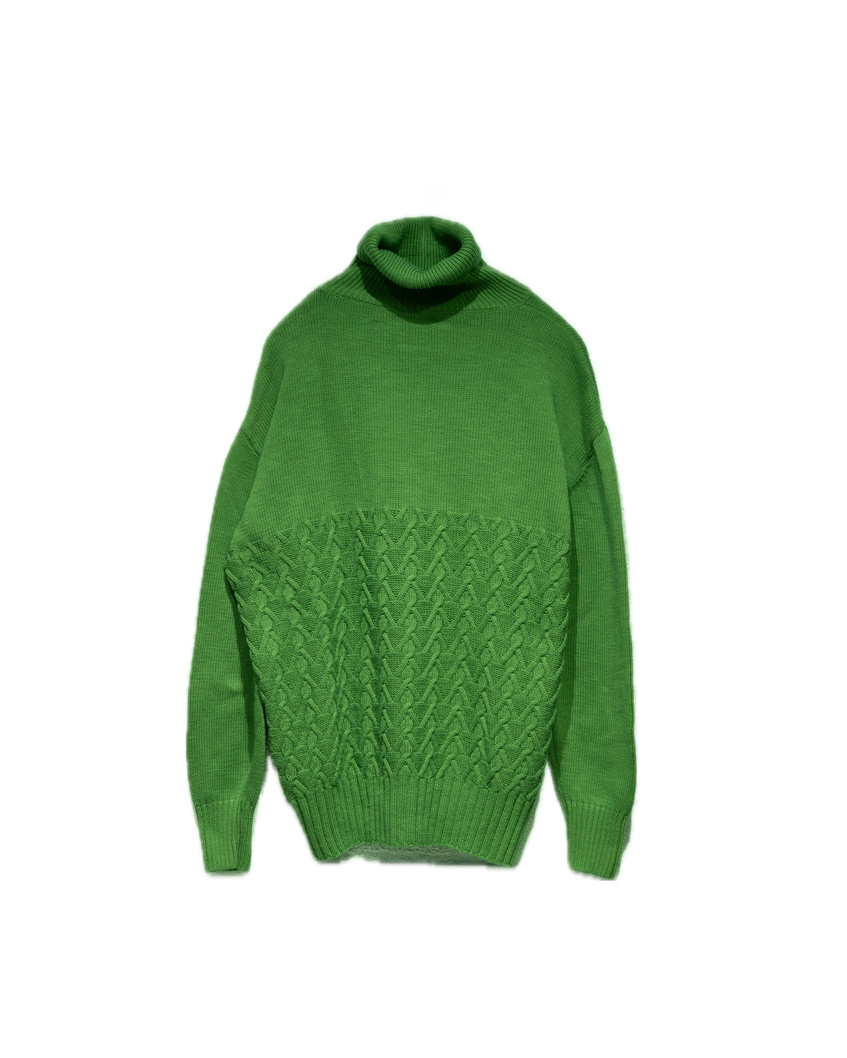 turtleneck sweater green