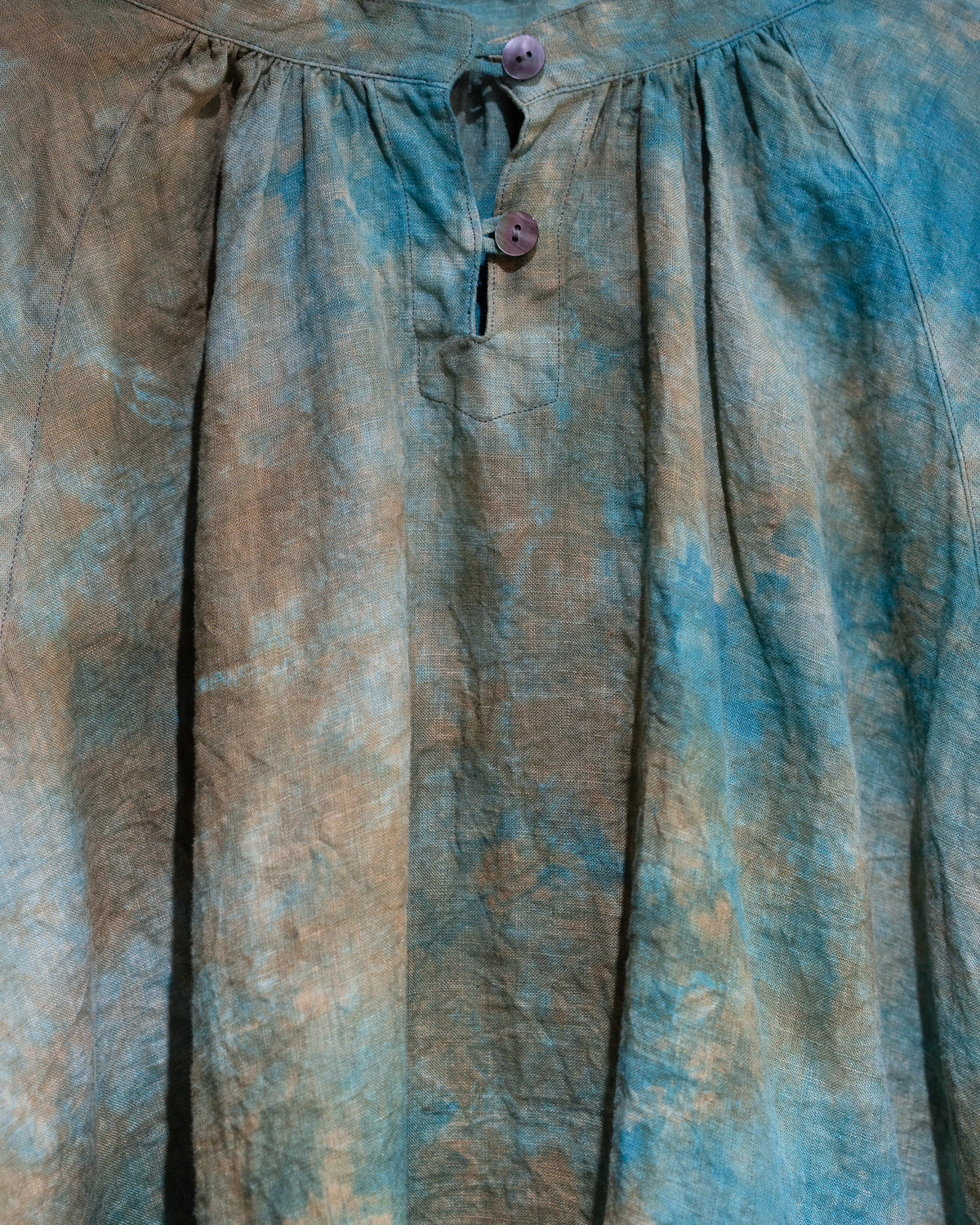 hand dyed 2way blouse