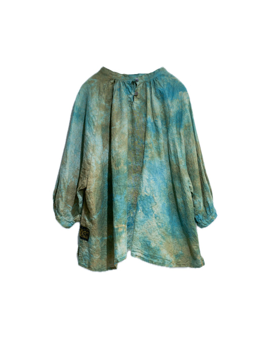 hand dyed 2way blouse