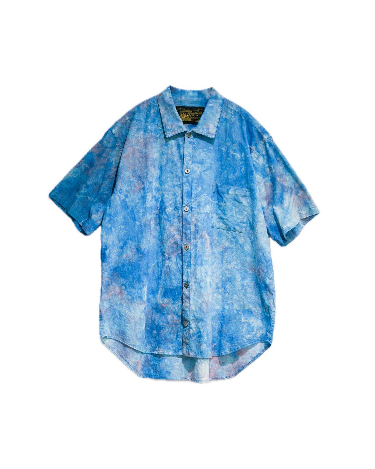 hand dyed short sleeve shirt
