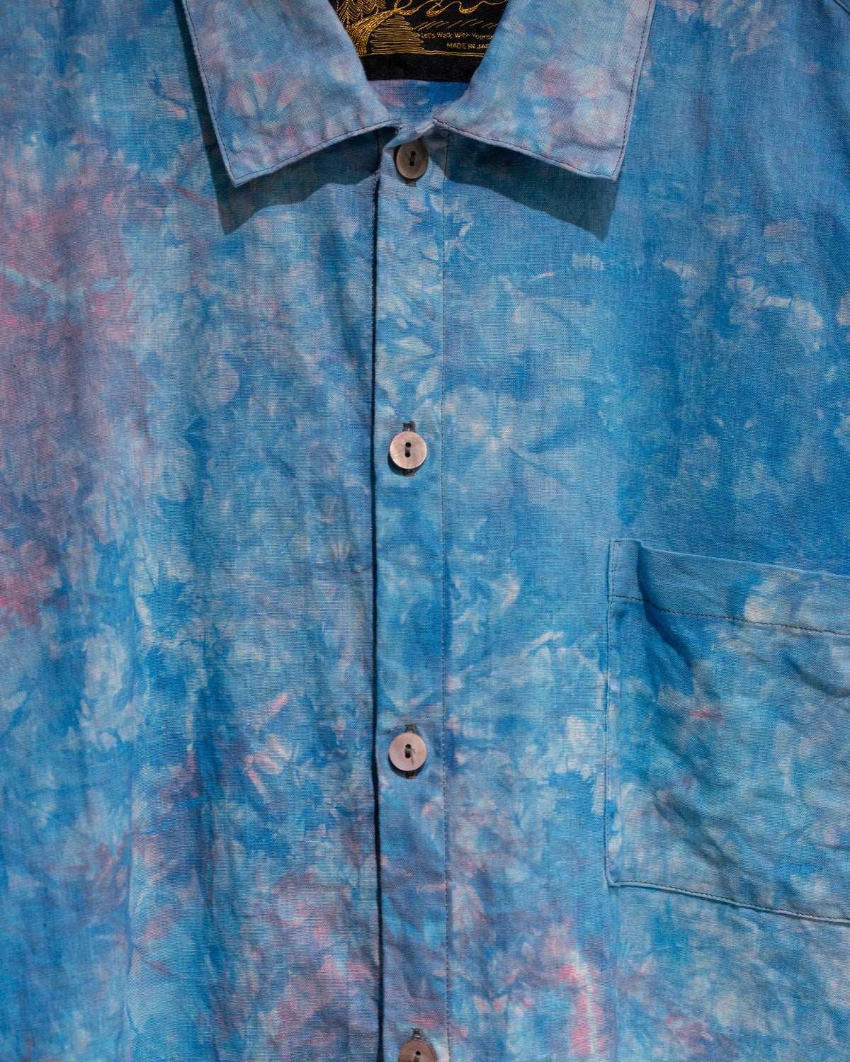 hand dyed short sleeve shirt