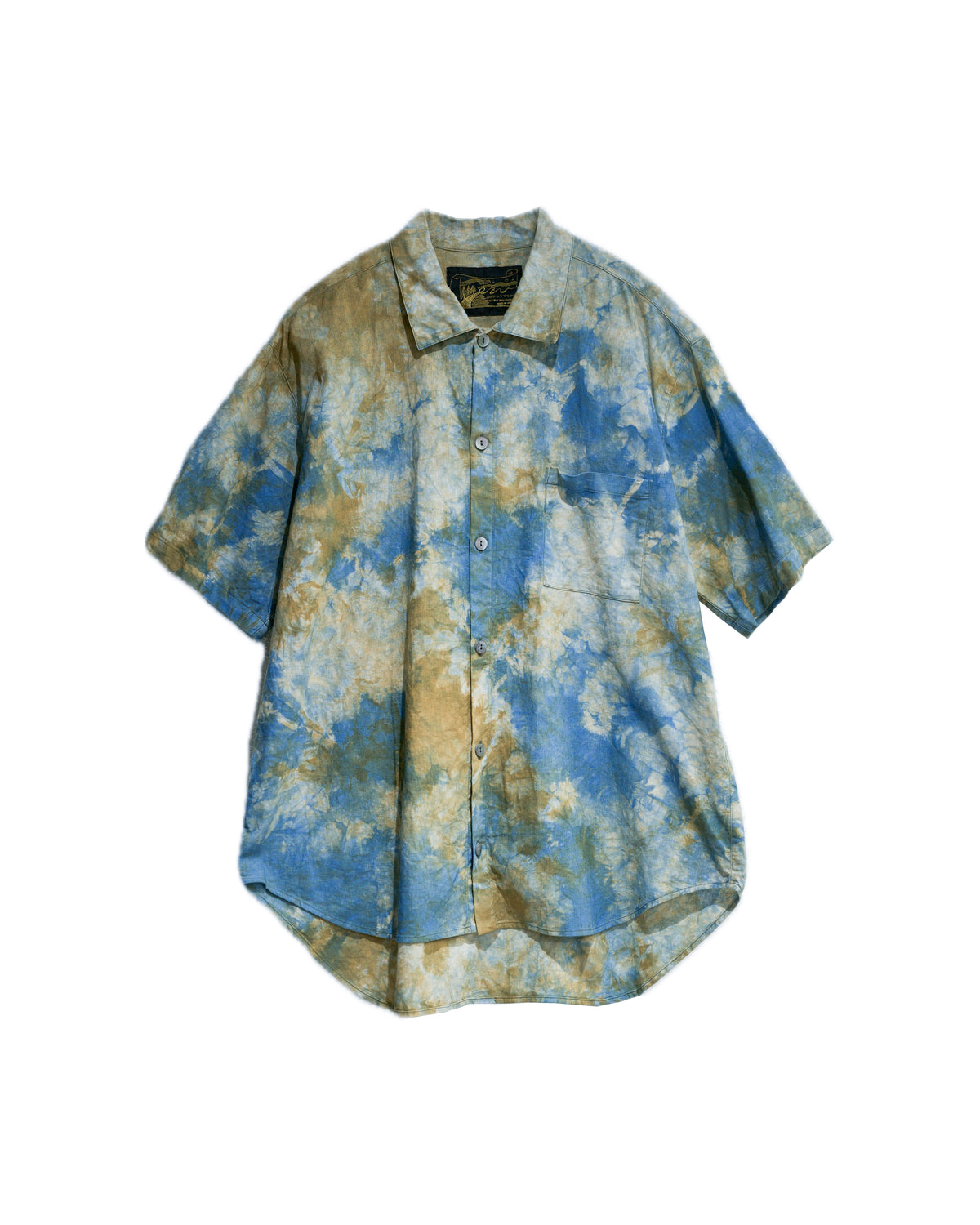 hand dyed short sleeve shirt
