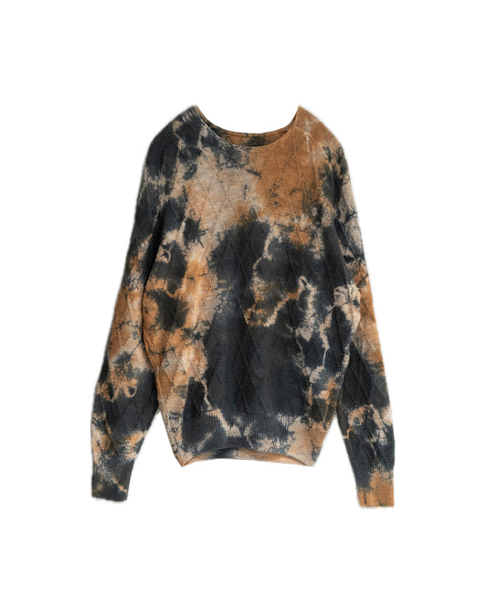 diamond knitted sweater kagozome