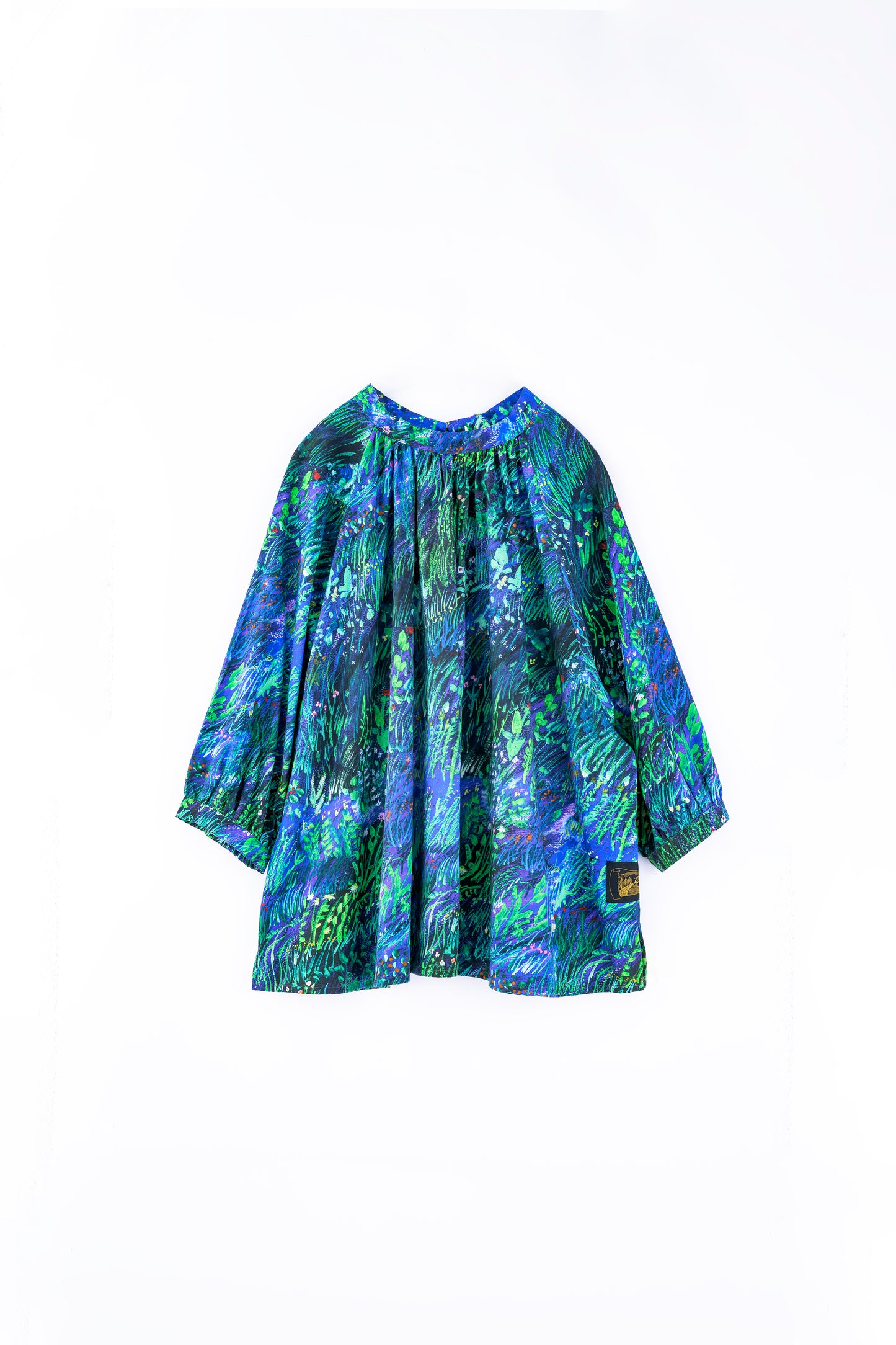 planetary field 2way blouse blue
