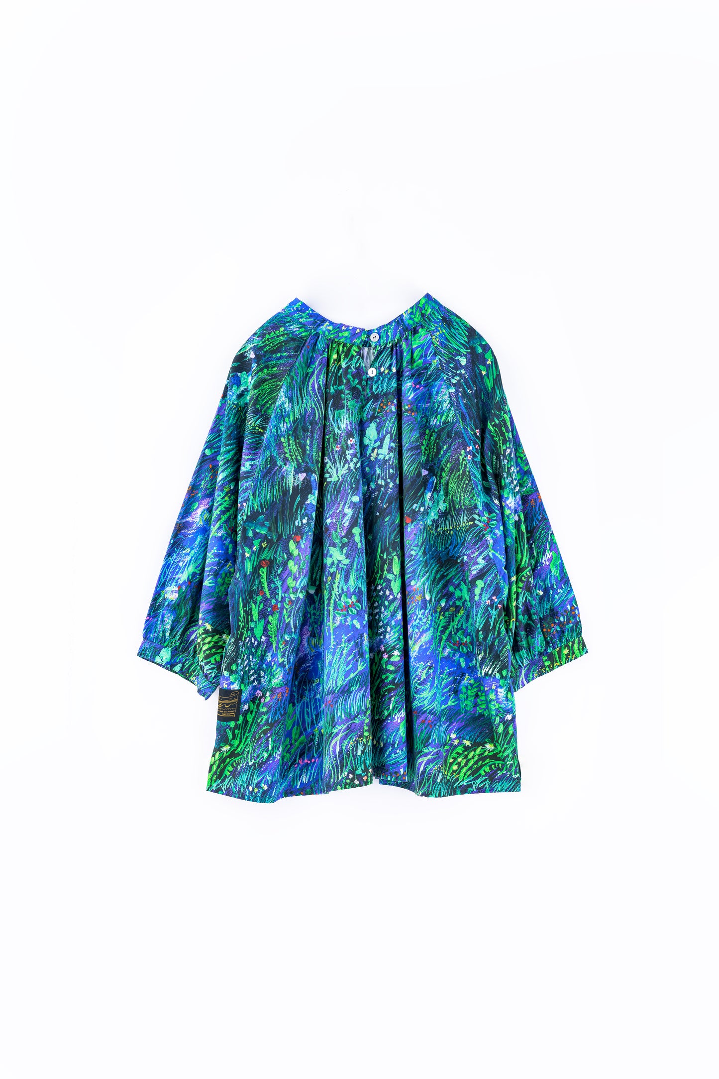 planetary field 2way blouse blue