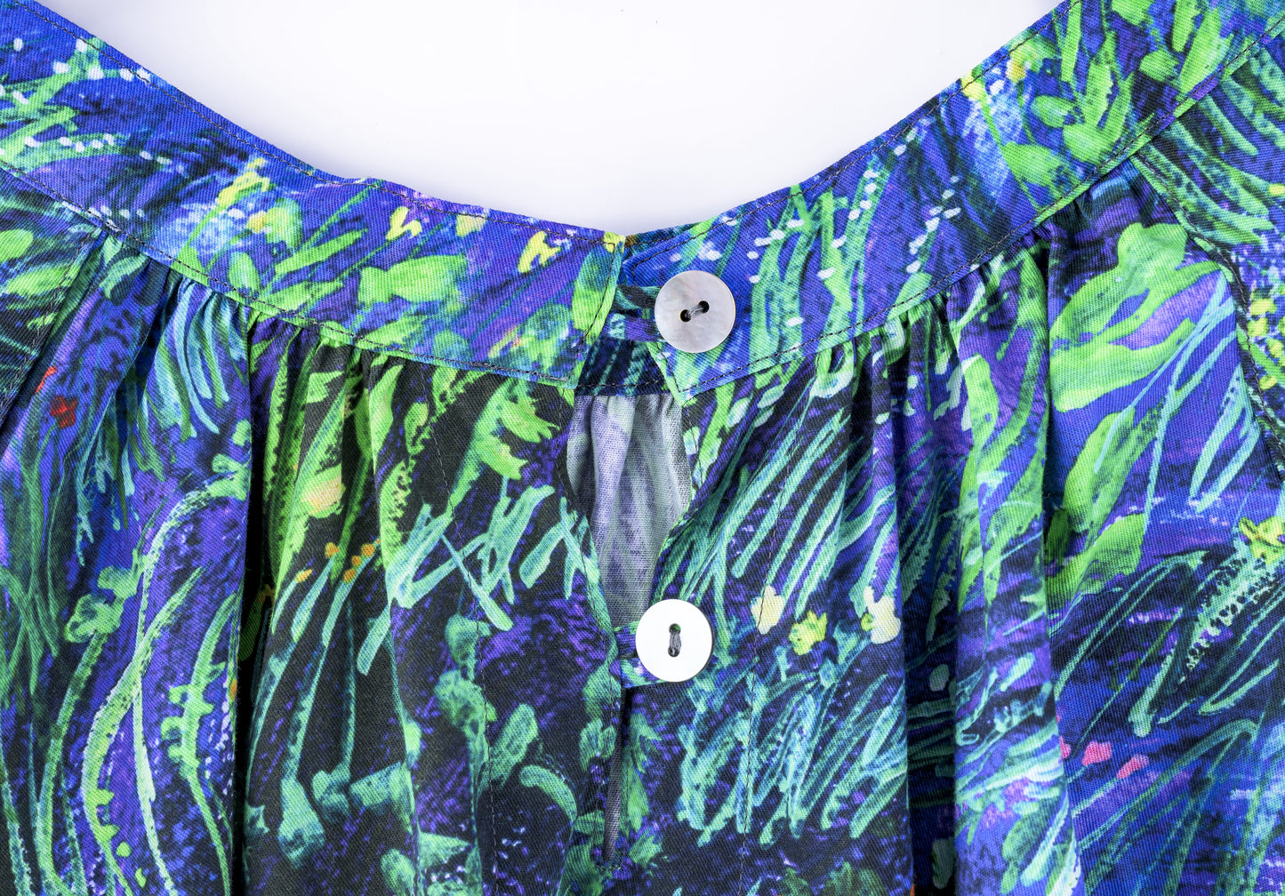 planetary field 2way blouse blue