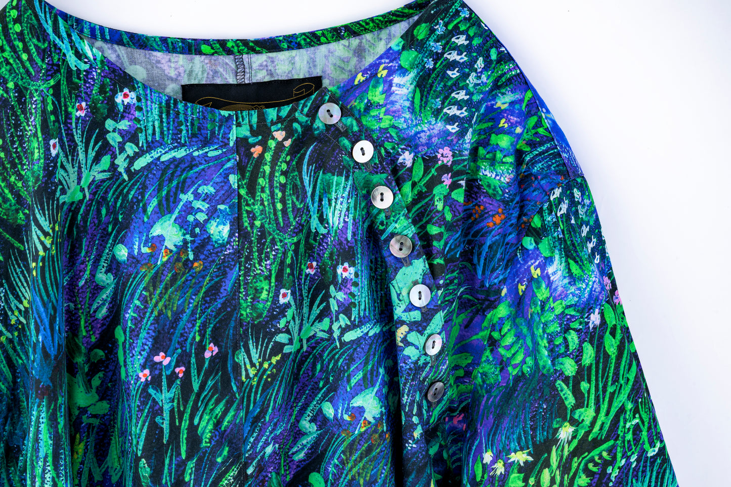 planetary field hiens dress blue