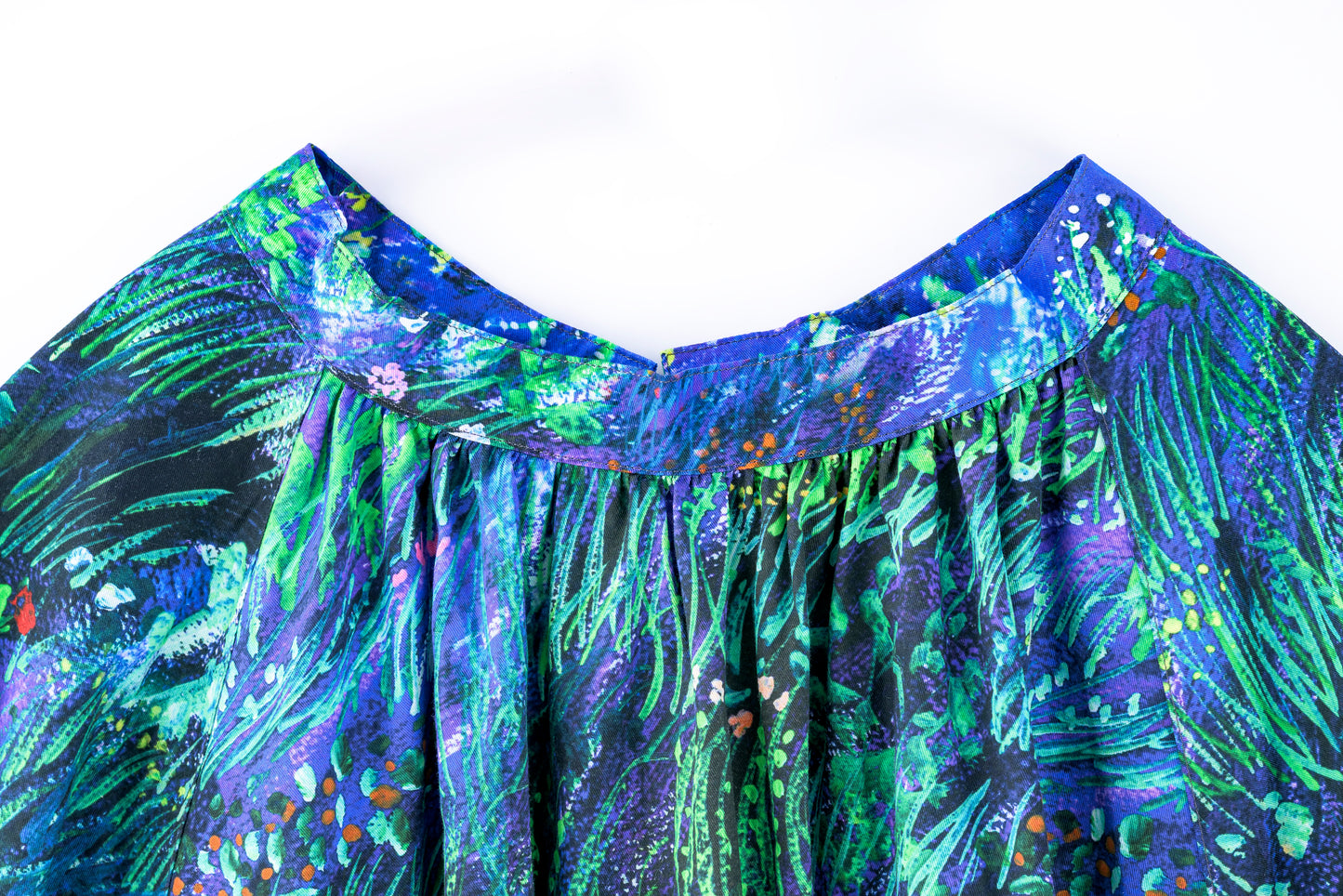 planetary field 2way blouse blue