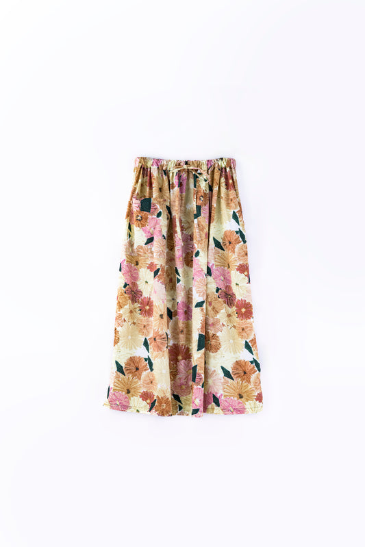 color swatch gathered skirt