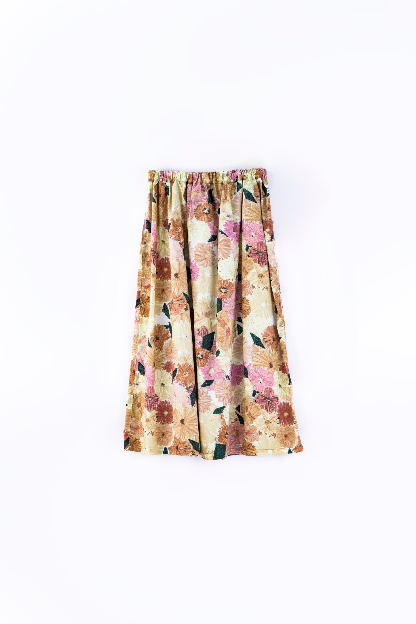 color swatch gathered skirt