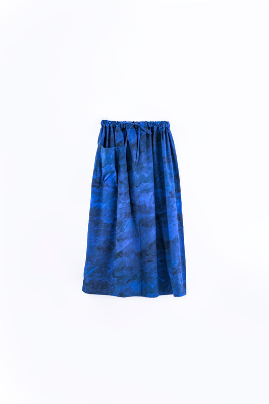 wave gathered skirt