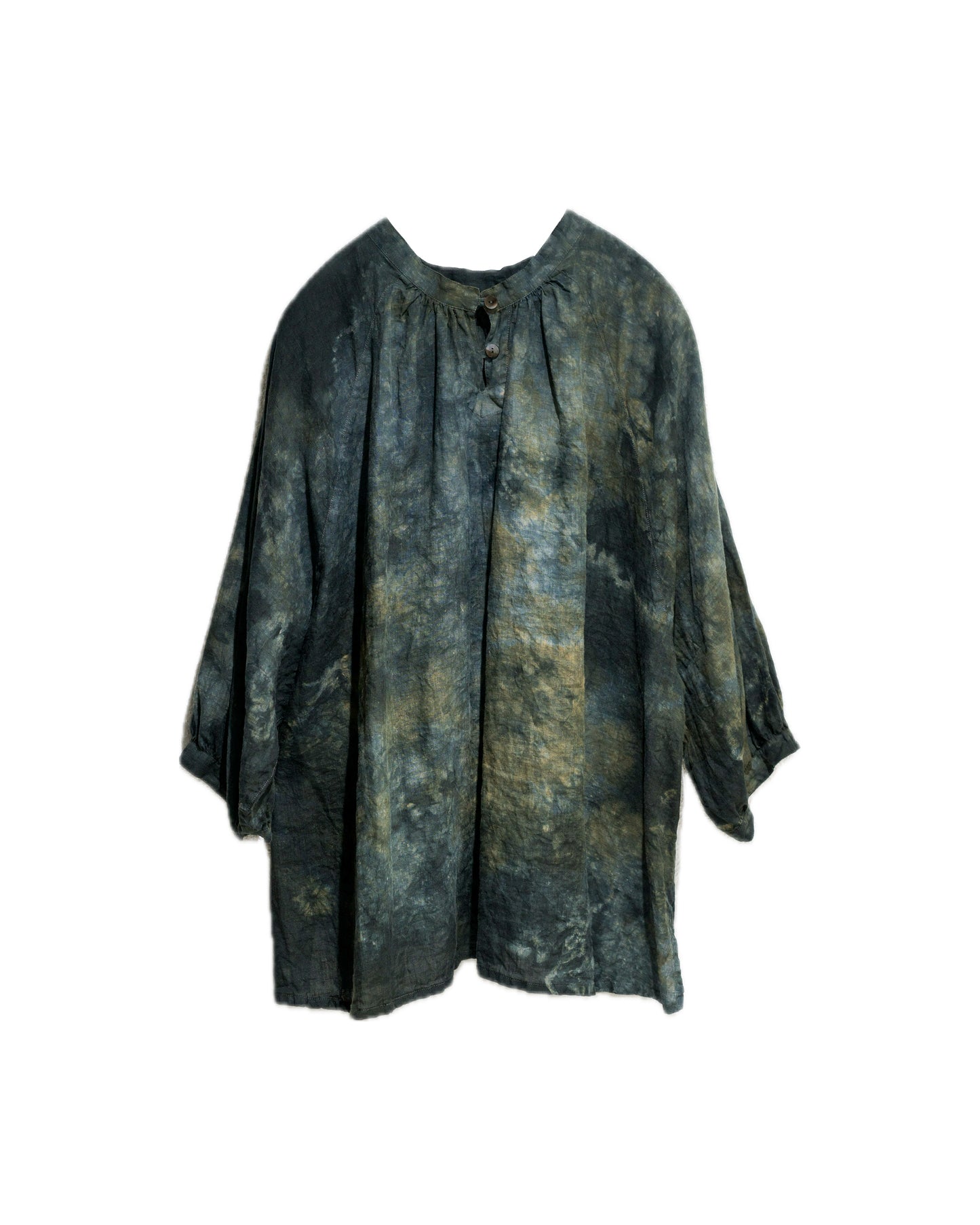 one of one hand dyed 2way blouse