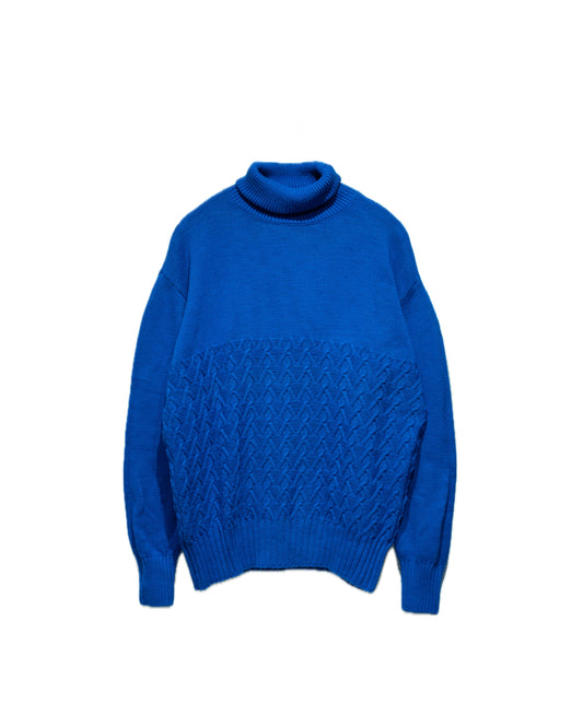 turtleneck sweater blue