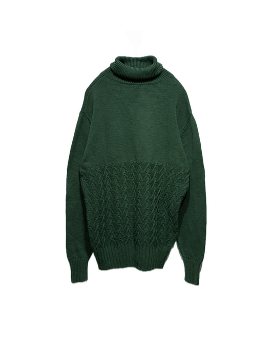 turtleneck sweater smoke green