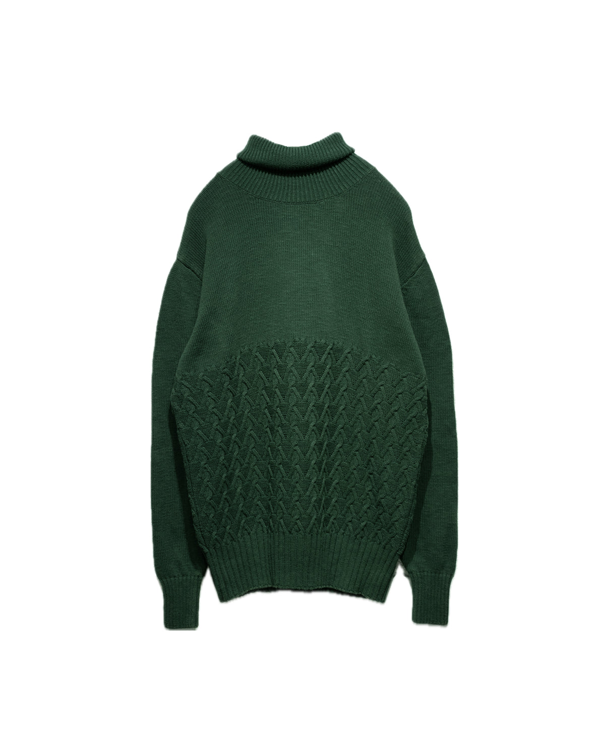 turtleneck sweater smoke green