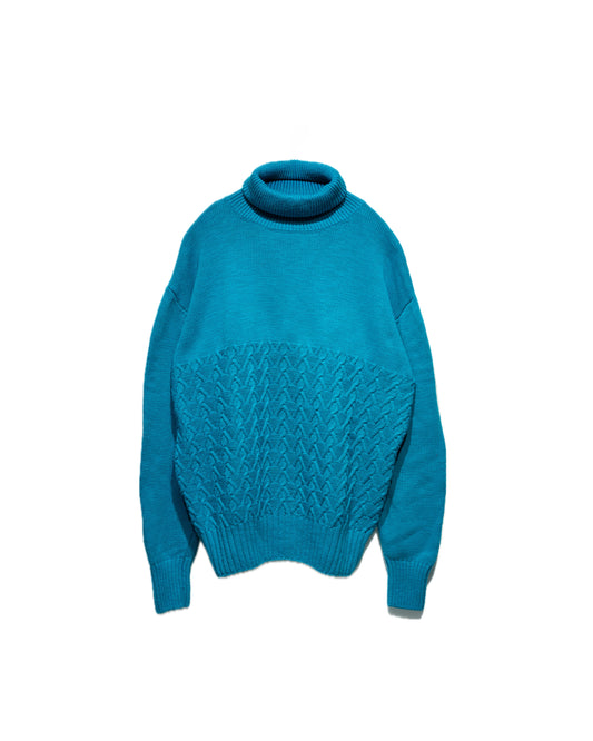 turtleneck sweater turquoise