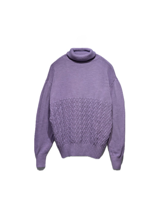 turtleneck sweater lavender